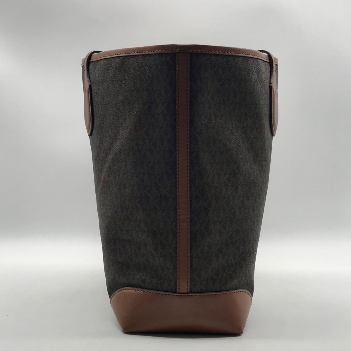 Michael Kors Brown Signature Coated Canvas Tote Bag