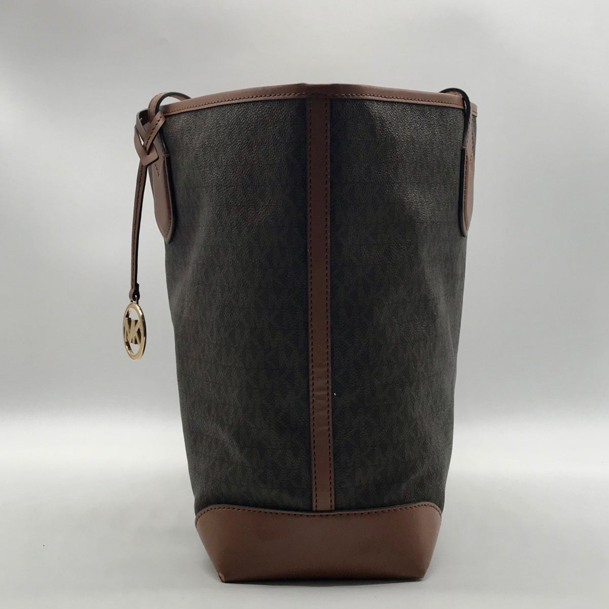 Michael Kors Brown Signature Coated Canvas Tote Bag