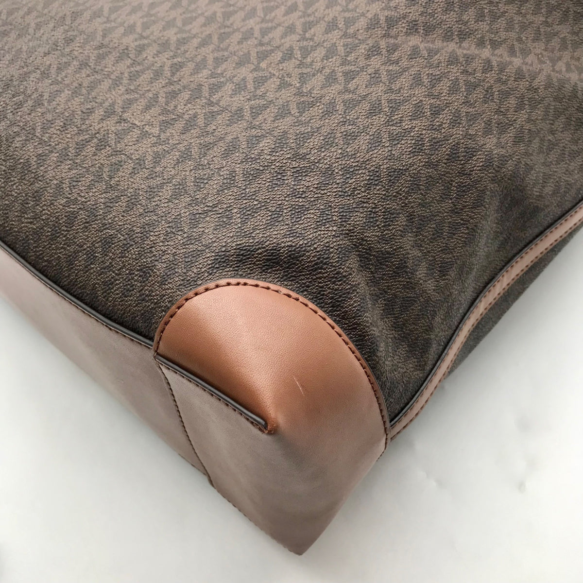 Michael Kors Brown Signature Coated Canvas Tote Bag