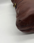 Fossil Brown Explorer Foldover Crossbody Bag