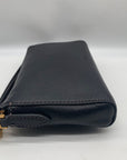 Fossil Black Leather Wristlet