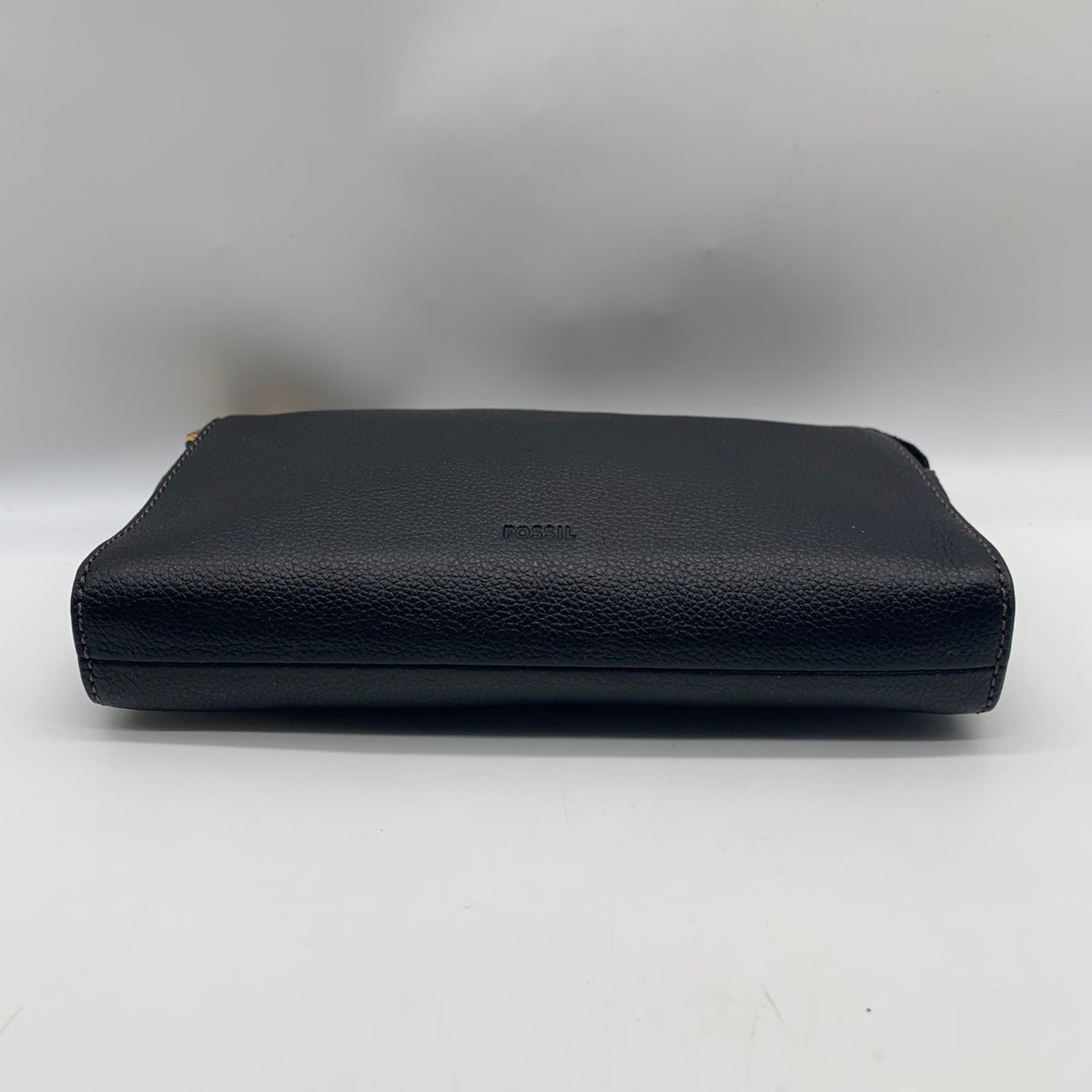 Fossil Black Leather Wristlet