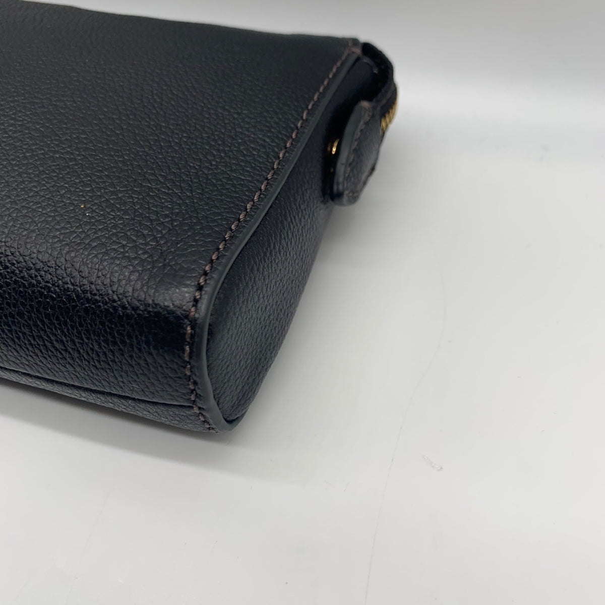 Fossil Black Leather Wristlet