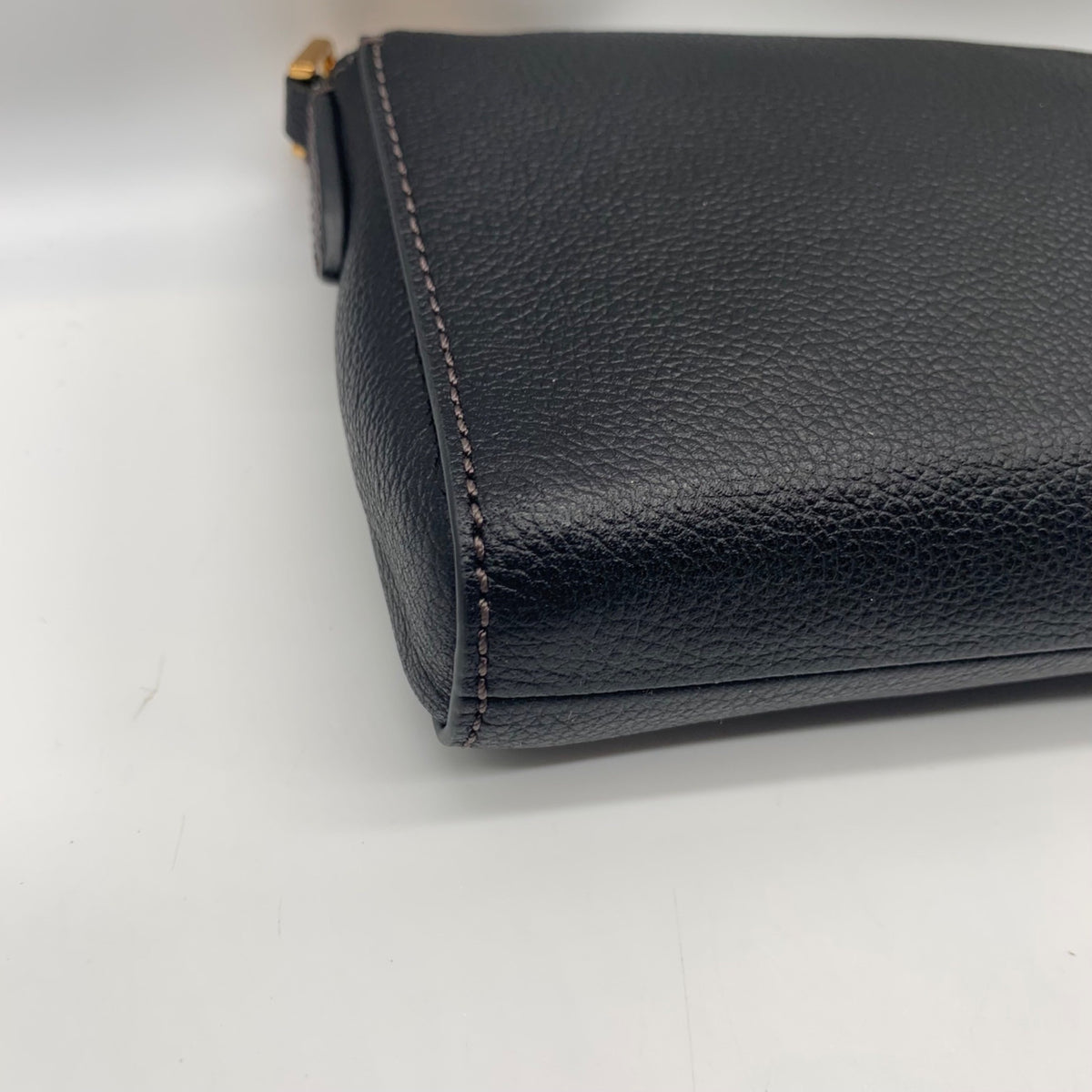 Fossil Black Leather Wristlet