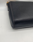Fossil Black Leather Wristlet