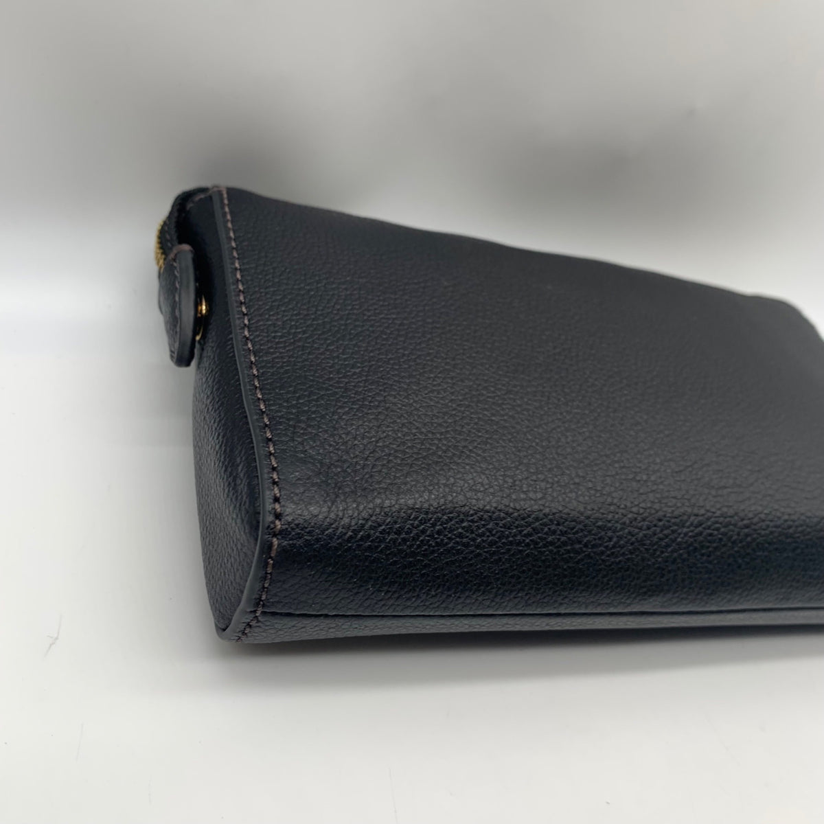 Fossil Black Leather Wristlet