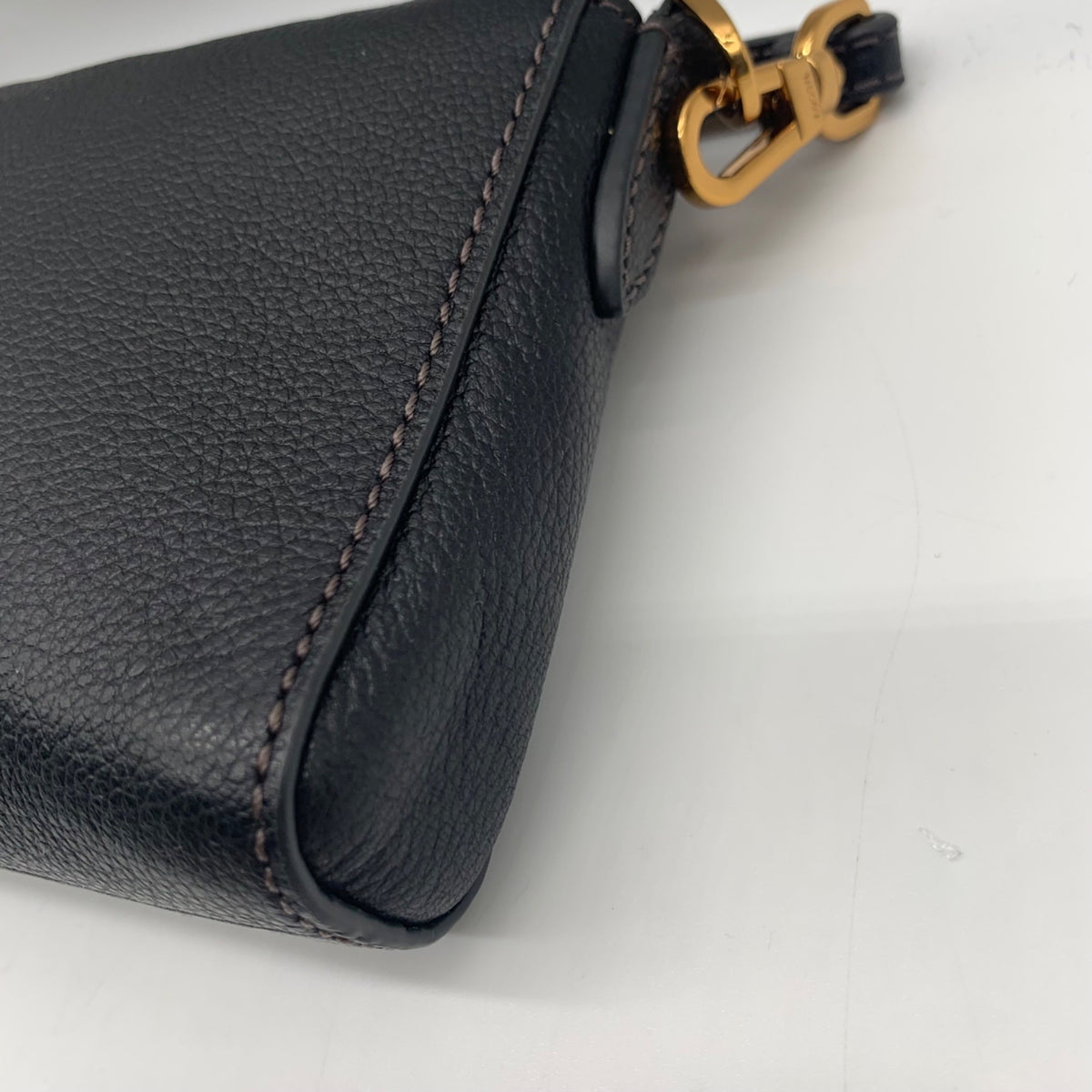 Fossil Black Leather Wristlet