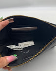 Fossil Black Leather Wristlet