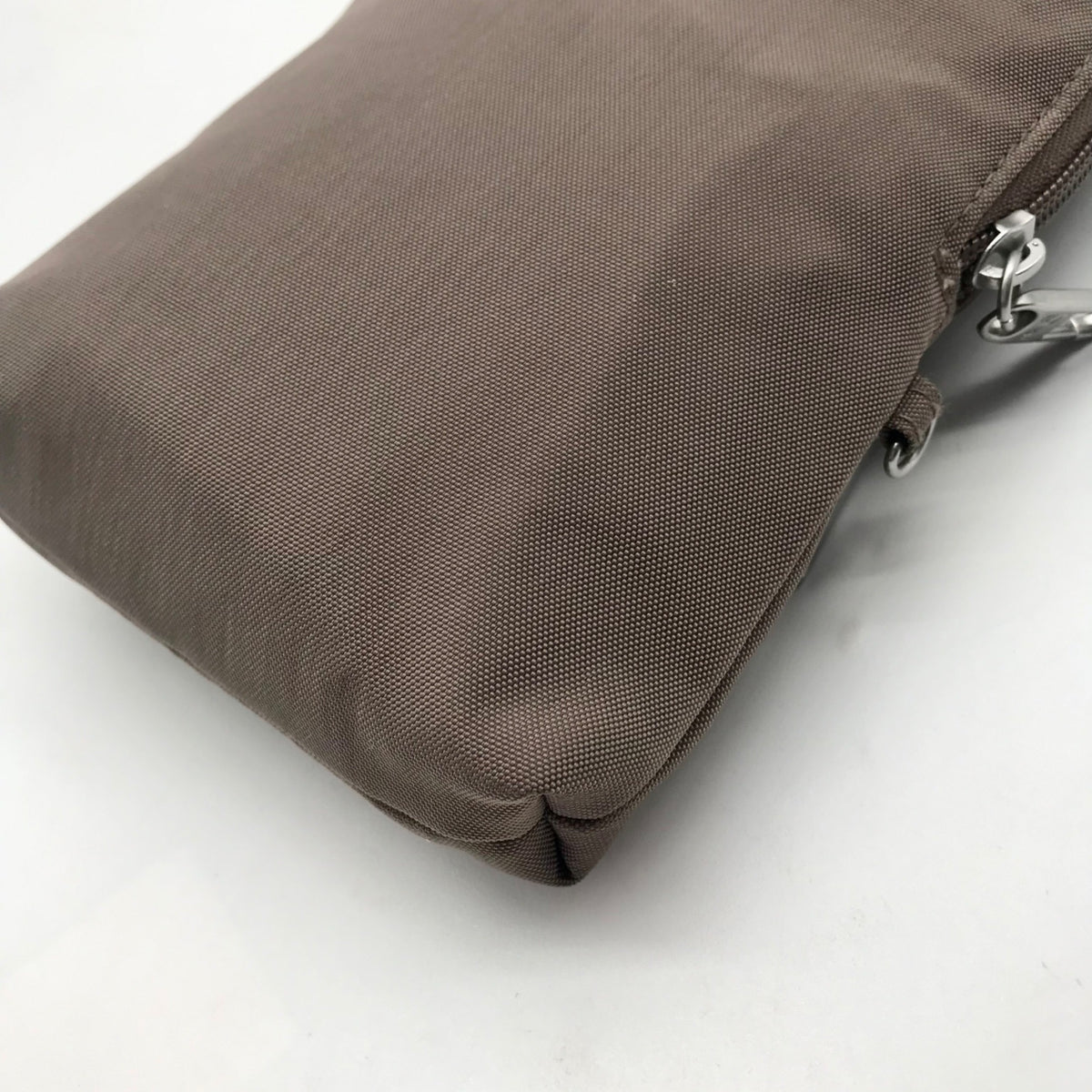 Baggallini Pale Brown Nylon Slim Crossbody Bag