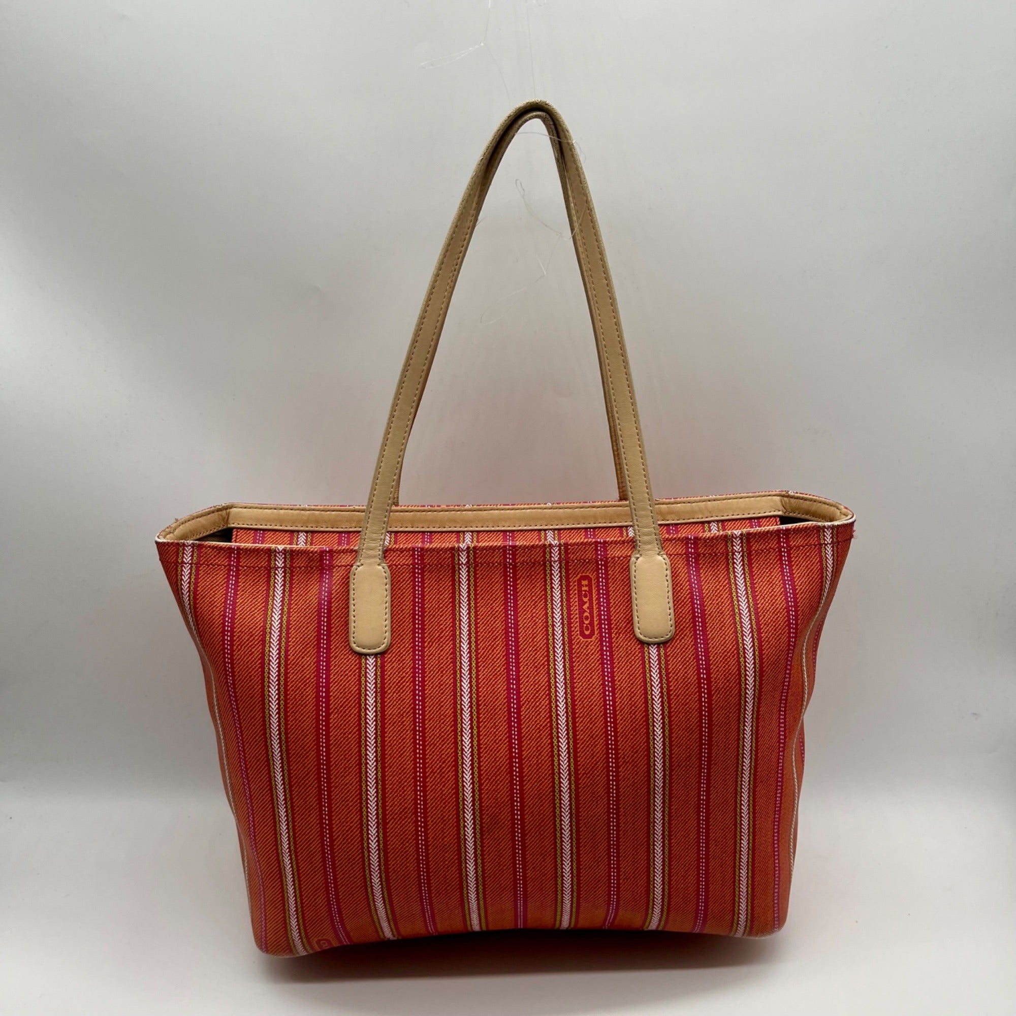 Coach Legacy Weekend Ticking Stripe Tote Bag 23108