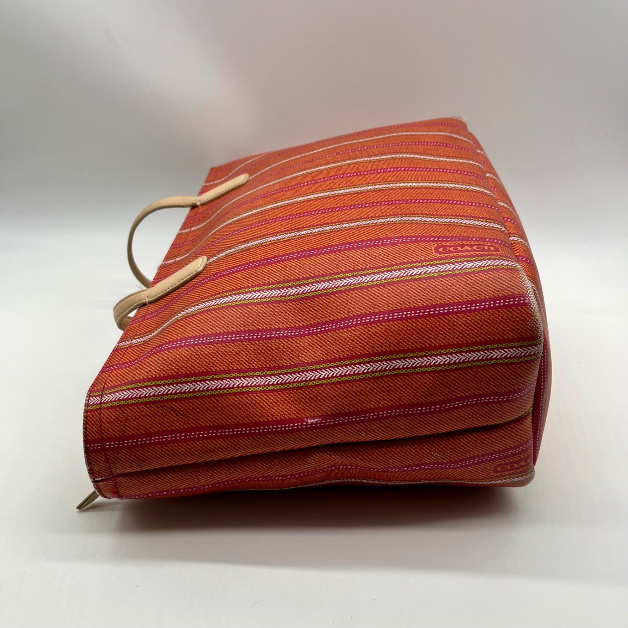 Coach Legacy Weekend Ticking Stripe Tote Bag 23108