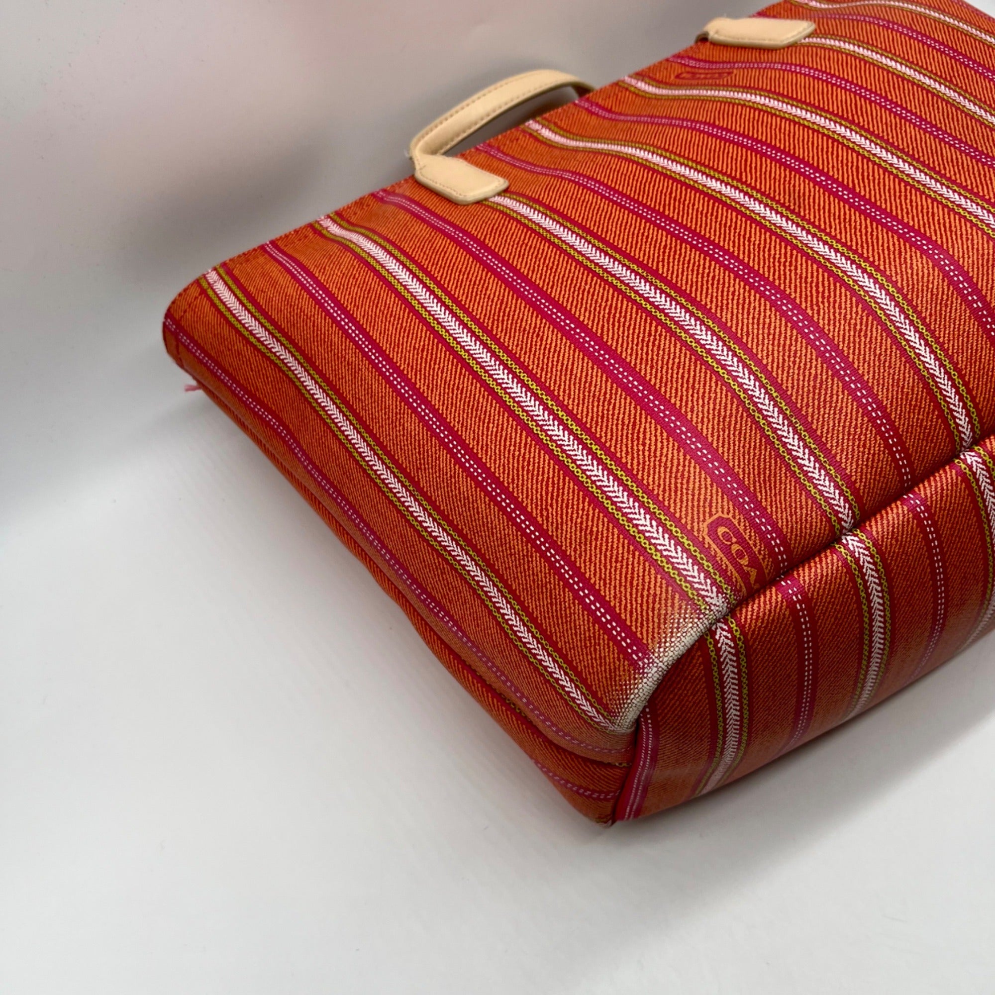Coach Legacy Weekend Ticking Stripe Tote Bag 23108