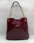 Coach Crimson Patent Leather Poppy Convertible Shoulder Bag 21583