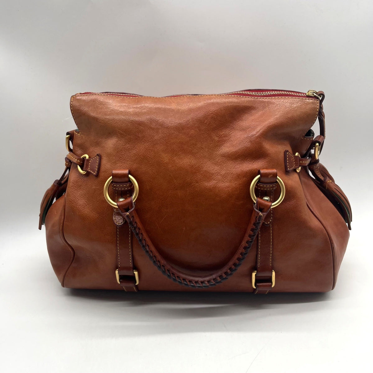 Dooney &amp; Bourke Brown Florentine Vachetta Leather Satchel bag