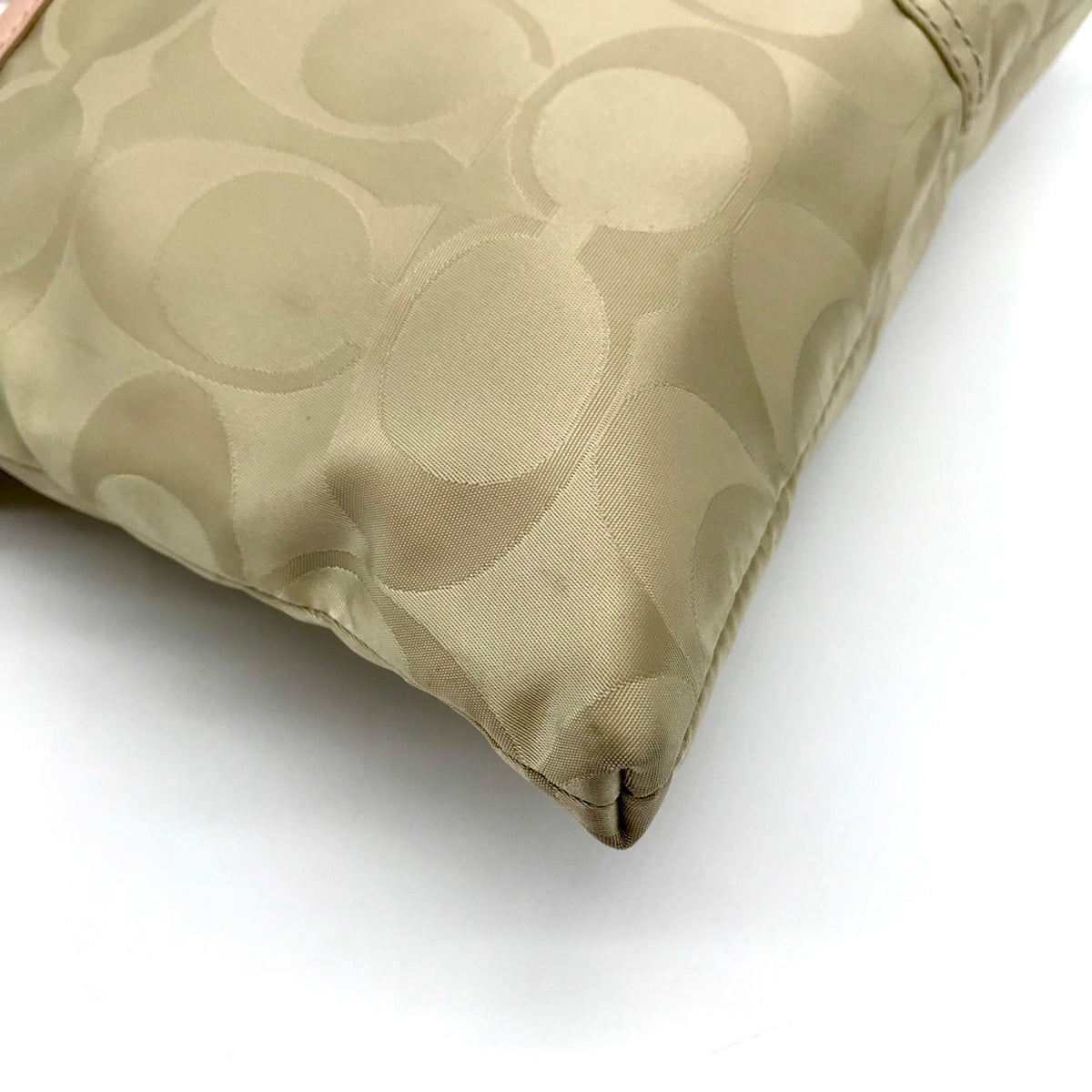 Coach Cream &amp; Beige Monogram Nylon Legacy Weekend Crossbody 24861