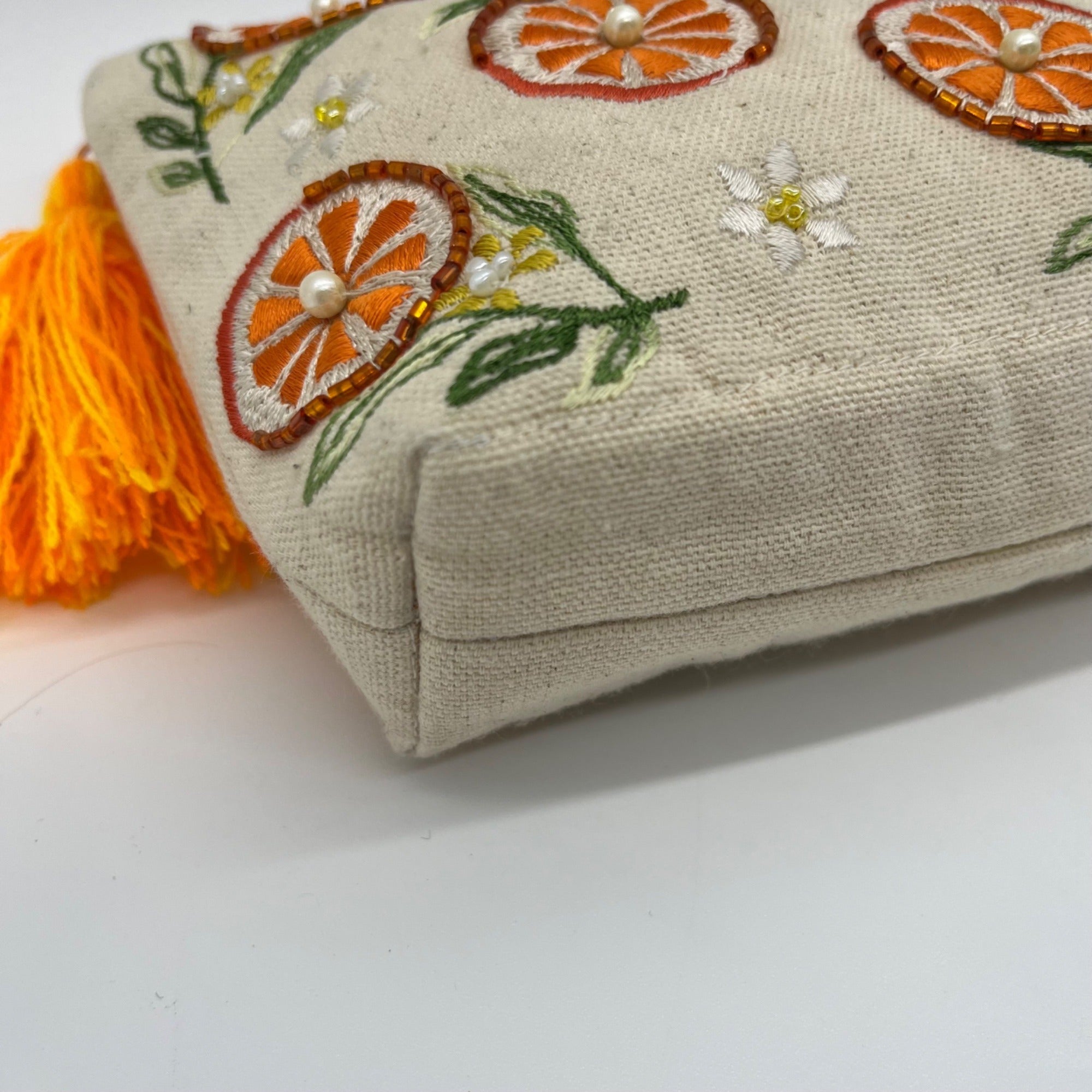 MMs Brands Beige &amp; Orange Bag