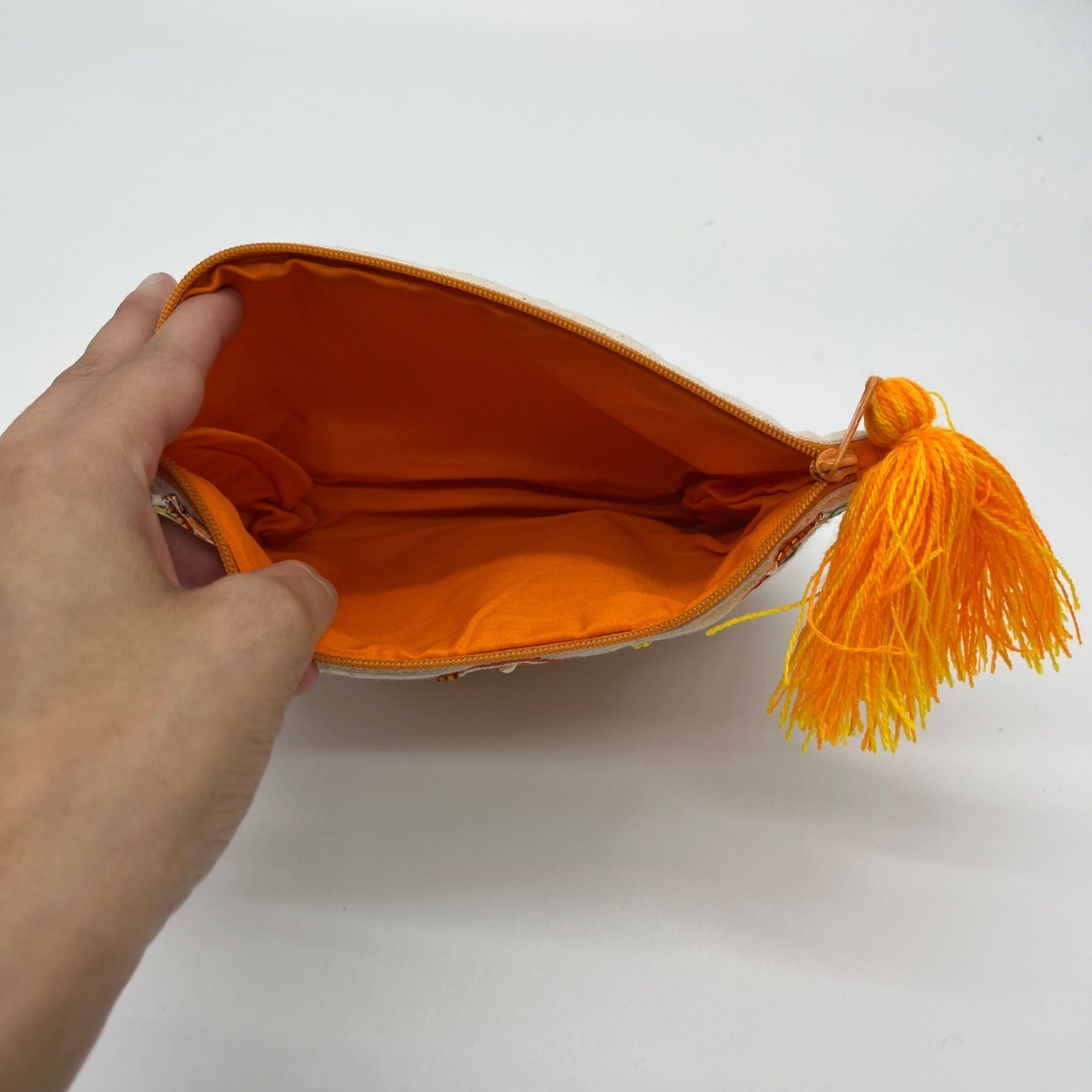 MMs Brands Beige &amp; Orange Bag