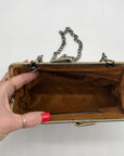 Patricia Nash Gold Frame Crossbody Clutch Bag