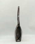 Mazzini Brown Leather Structured Shoulder Bag