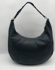 Michael Kors Black Pebbled Leather Lydia Hobo Tote Bag