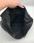 Michael Kors Black Pebbled Leather Lydia Hobo Tote Bag