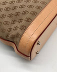 Dooney & Bourke Tan & Brown Monogram Canvas Vintage Tote