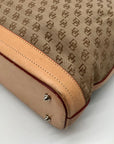 Dooney & Bourke Tan & Brown Monogram Canvas Vintage Tote