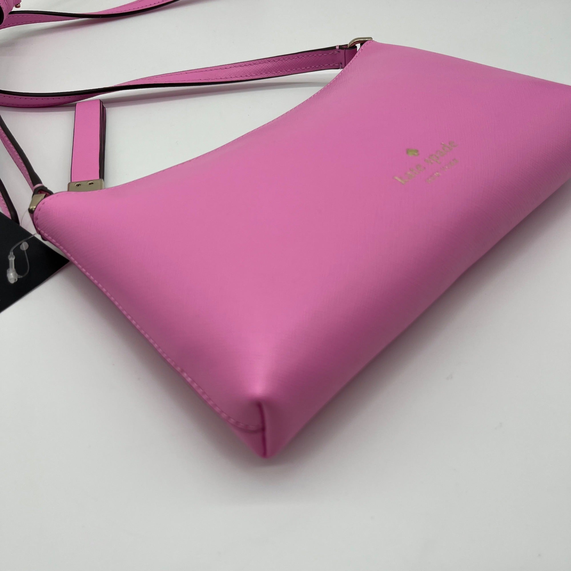 Kate Spade Surf Pink Saffiano Leather Sadie Crossbody