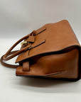 Michael Kors Brown Leather Hamilton Traveler Tote Bag