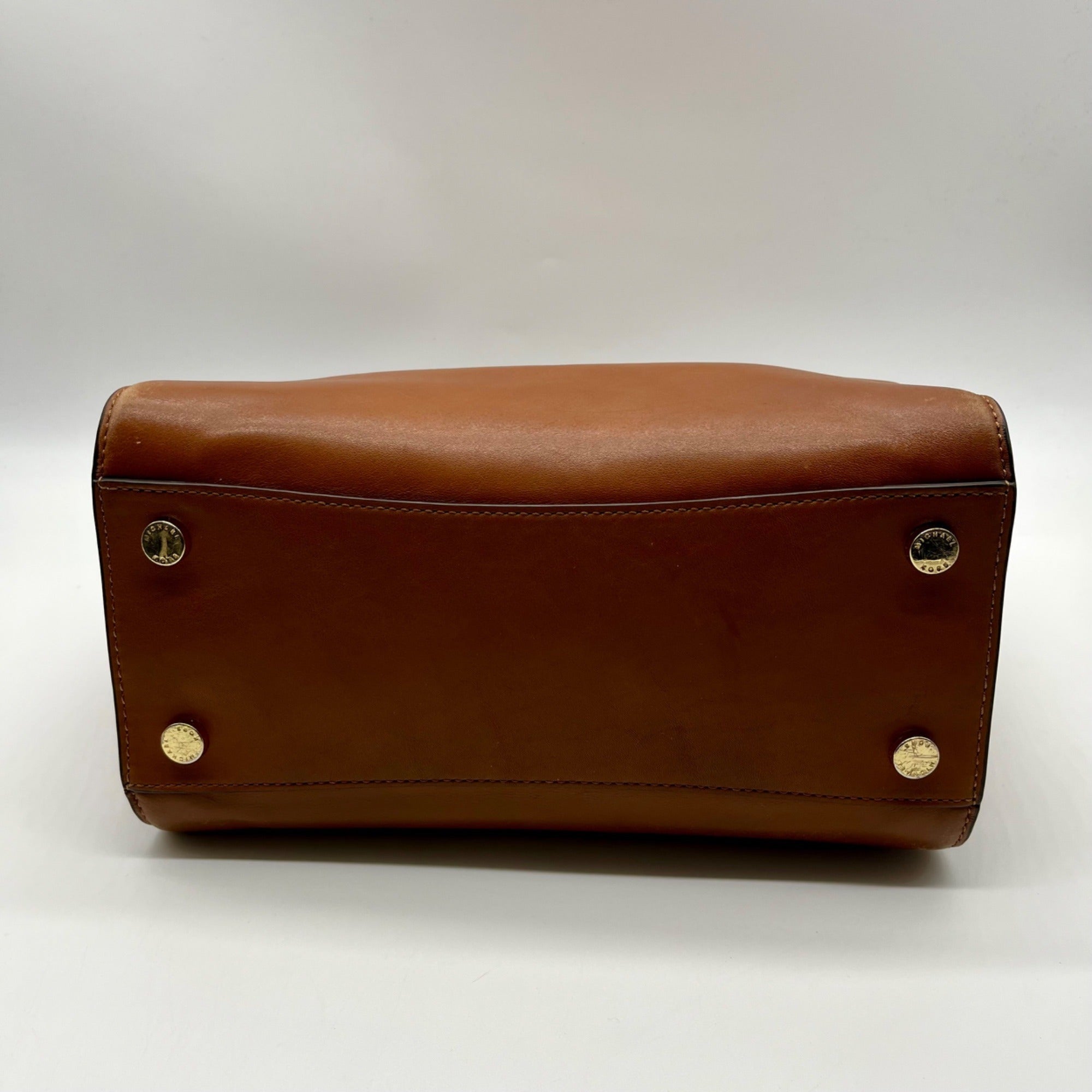 Michael Kors Brown Leather Hamilton Traveler Tote Bag