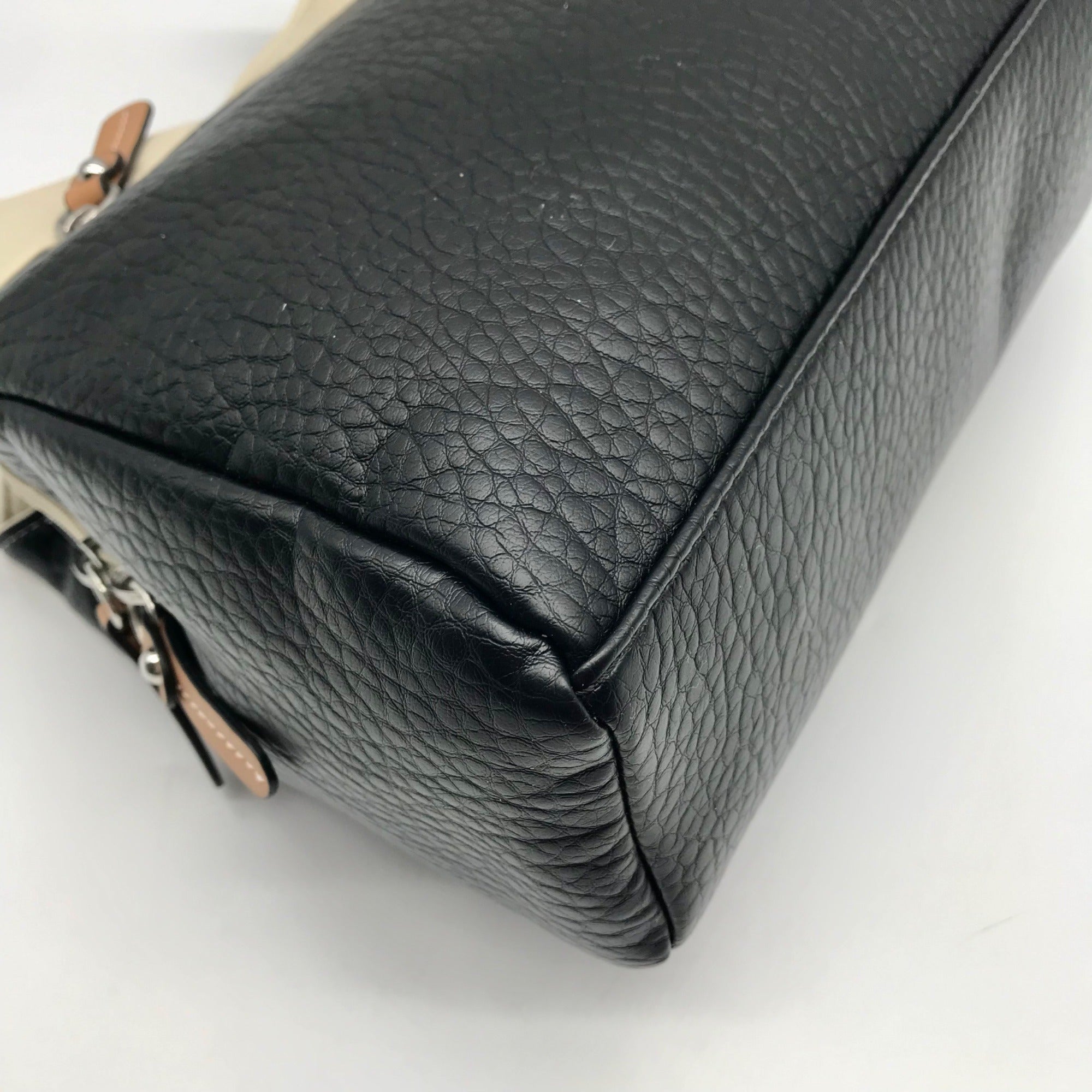 Giani Bernini Black Colorblock Pebbled 4 Poster Tote Bag