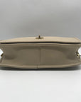 Coach Vintage Beige Leather Convertible Putty Crossbody Clutch 9635