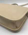 Coach Vintage Beige Leather Convertible Putty Crossbody Clutch 9635