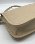 Coach Vintage Beige Leather Convertible Putty Crossbody Clutch 9635