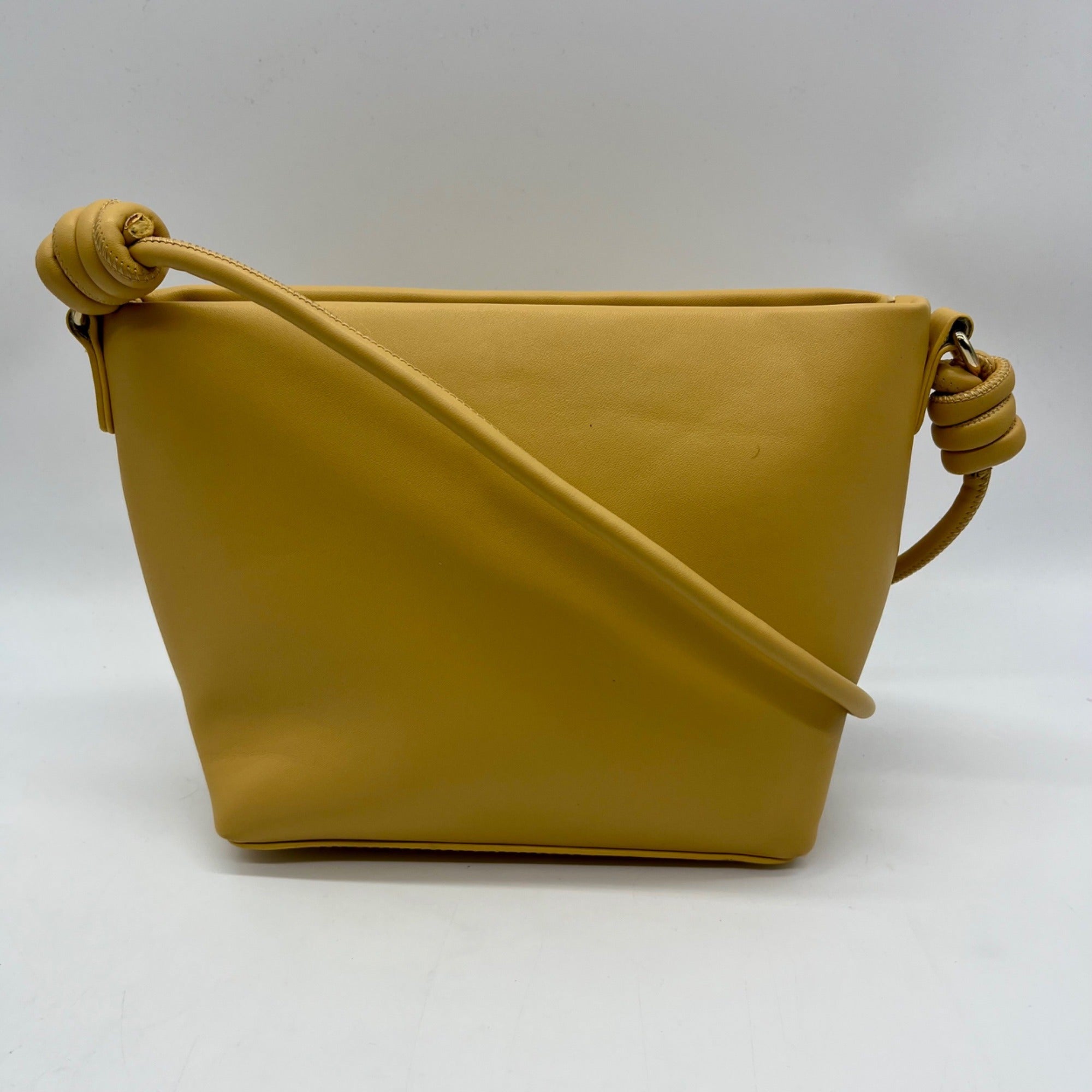 MMS Beige Leather Crossbody Bag