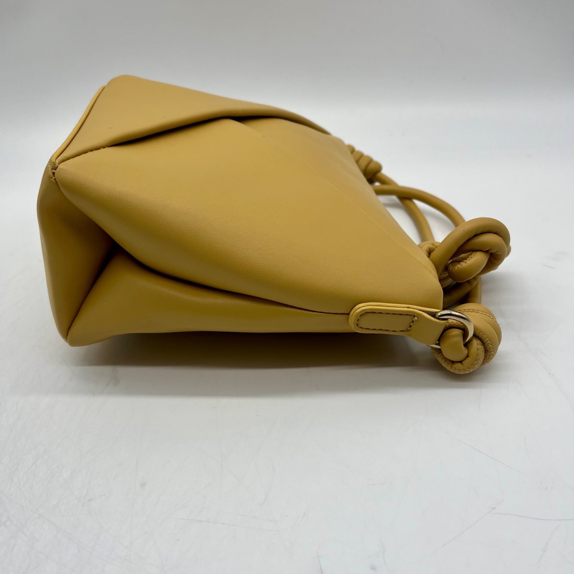 MMS Beige Leather Crossbody Bag
