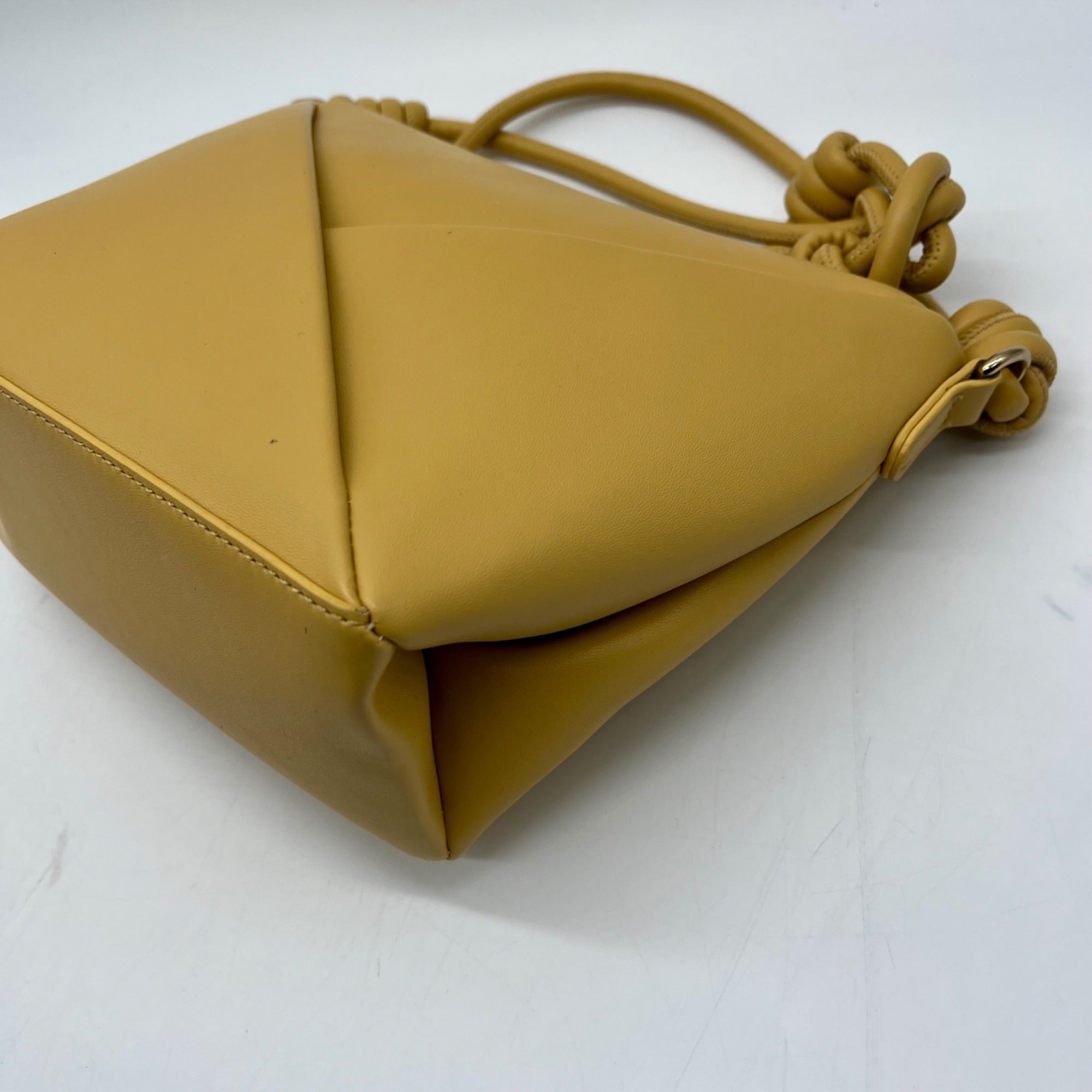 MMS Beige Leather Crossbody Bag