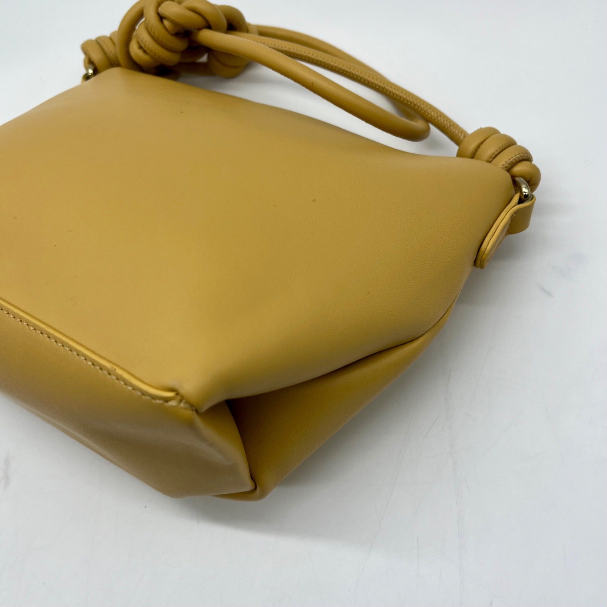 MMS Beige Leather Crossbody Bag