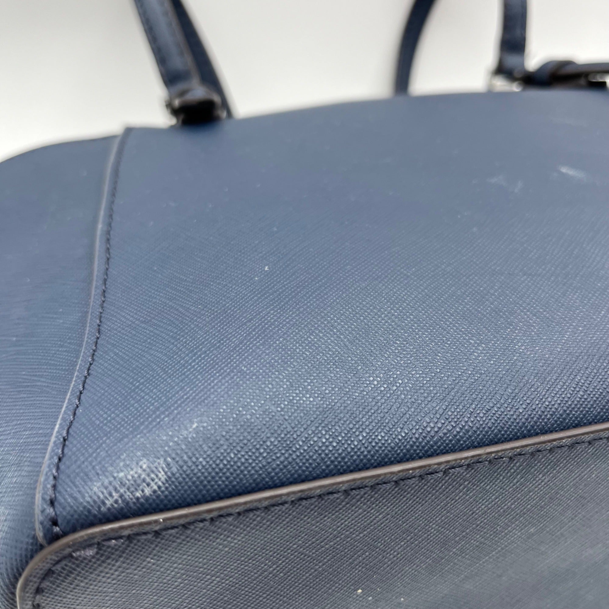 Michael Kors Blue Charlotte Large Tote Zip Tote Bag