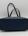 Michael Kors Blue Charlotte Large Tote Zip Tote Bag