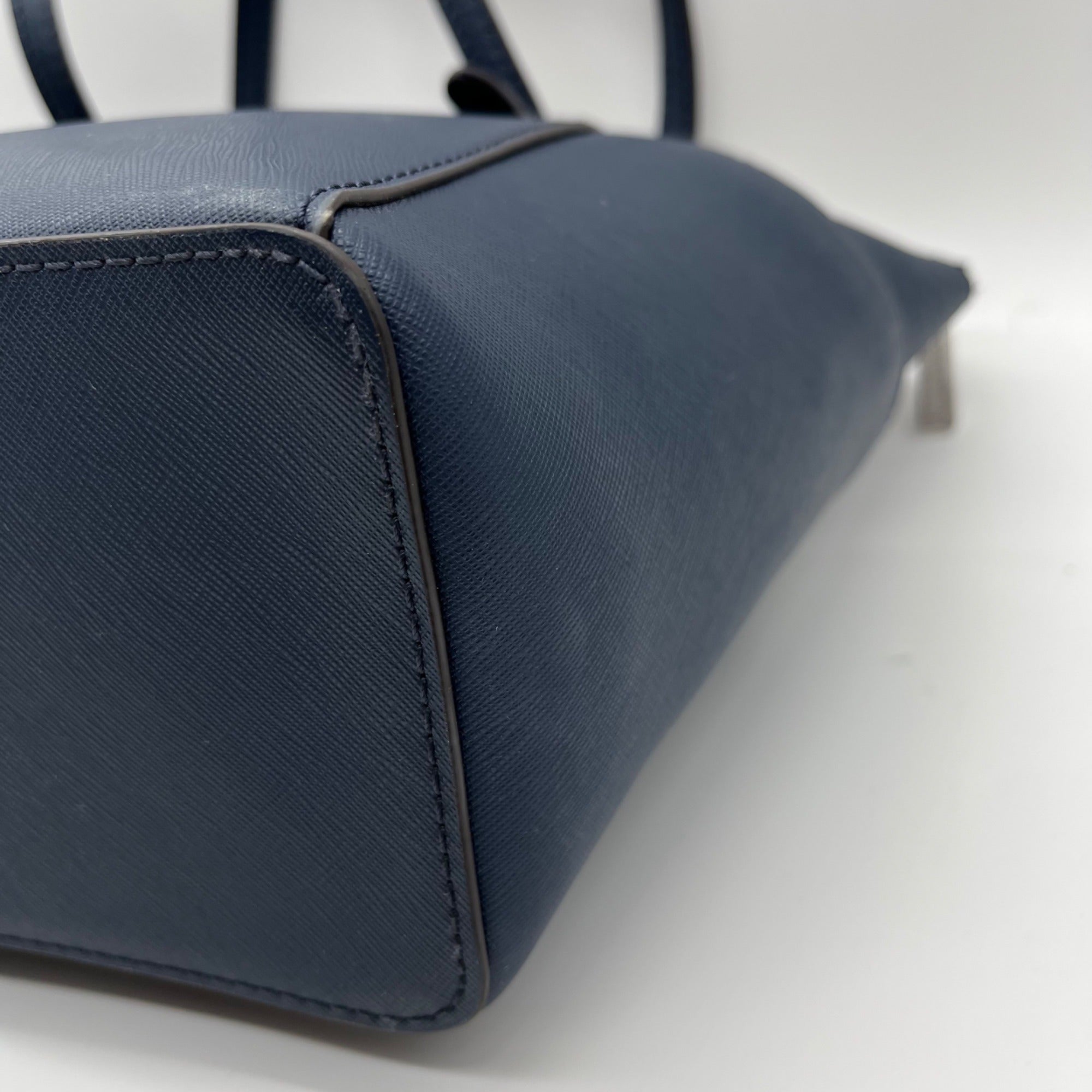 Michael Kors Blue Charlotte Large Tote Zip Tote Bag