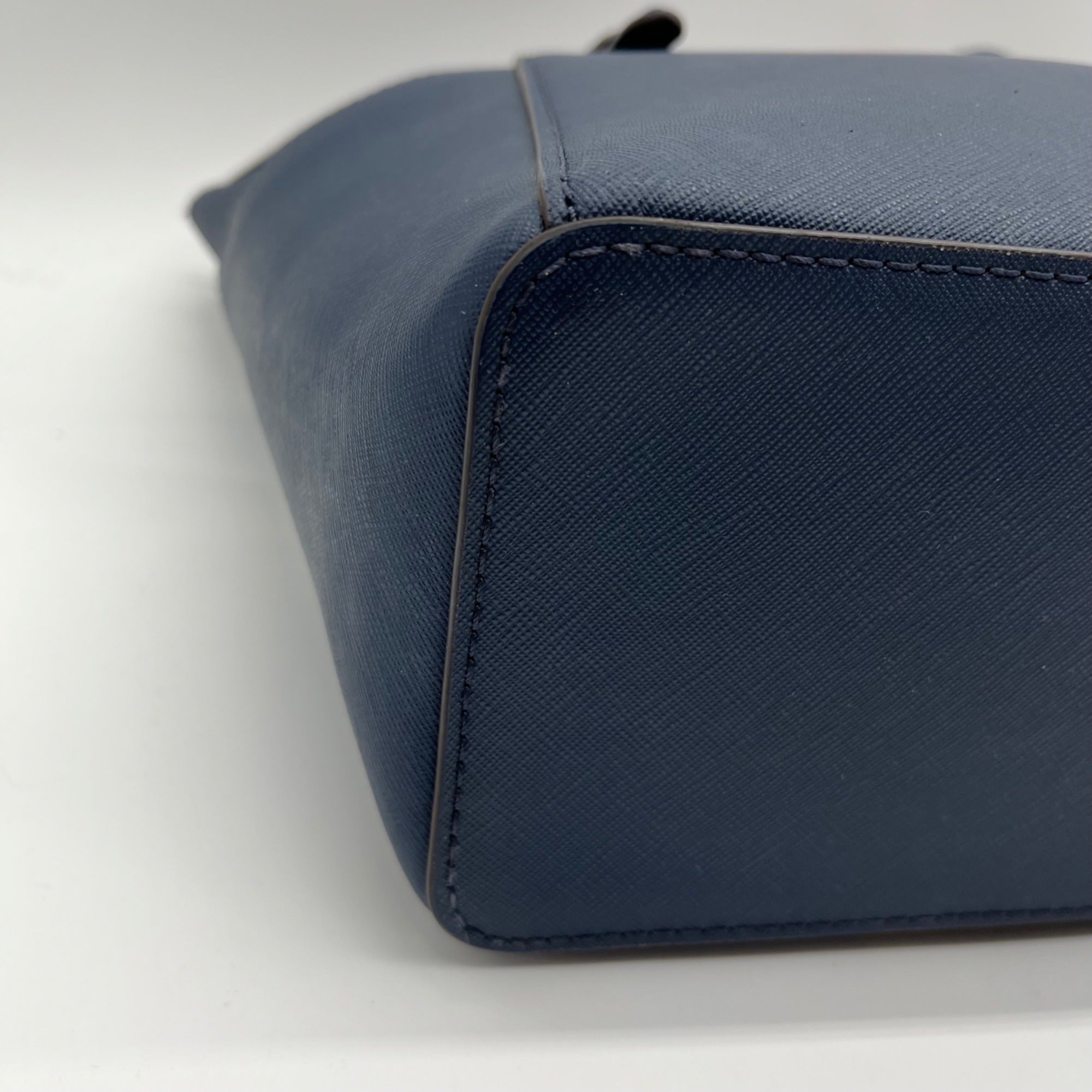 Michael Kors Blue Charlotte Large Tote Zip Tote Bag