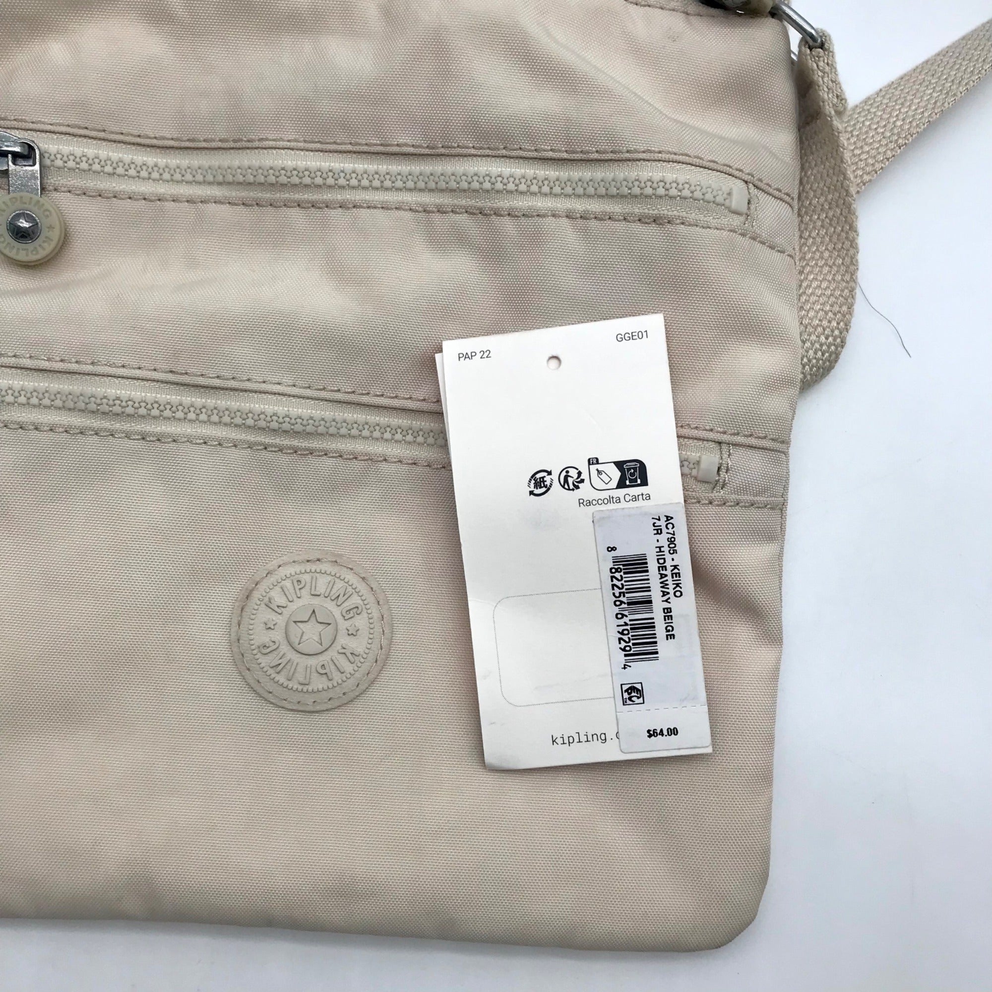 Kipling Hideaway Beige Keiko Crossbody Bag
