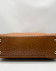 Michael Kors Tan Ostrich Leather Hamilton Tote