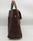 Portland Leather Goods Lava Brown Crossbody Tote Bag