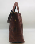 Portland Leather Goods Lava Brown Crossbody Tote Bag