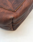 Portland Leather Goods Lava Brown Crossbody Tote Bag