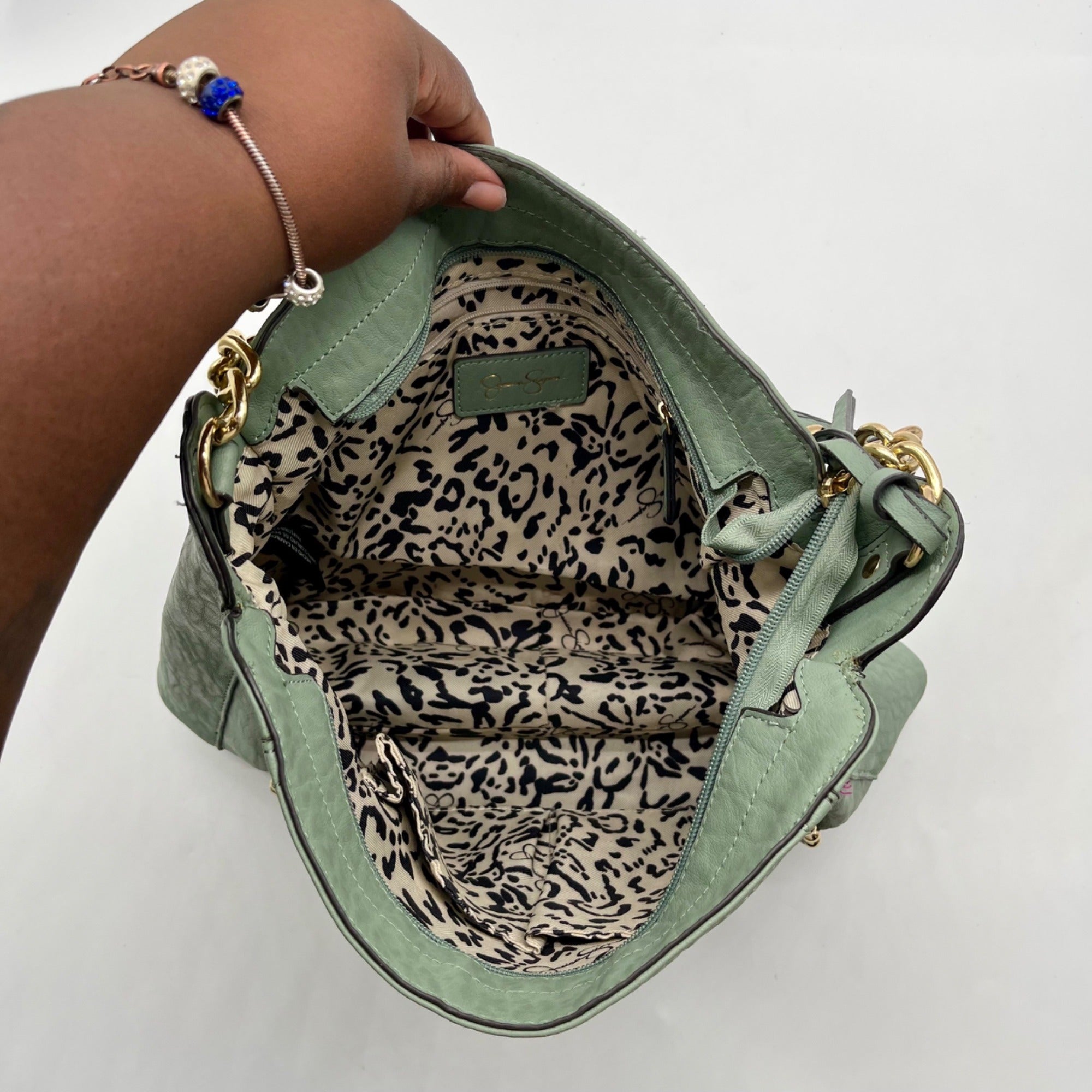 Jessica Simpson Green Hobo Shoulder Bag