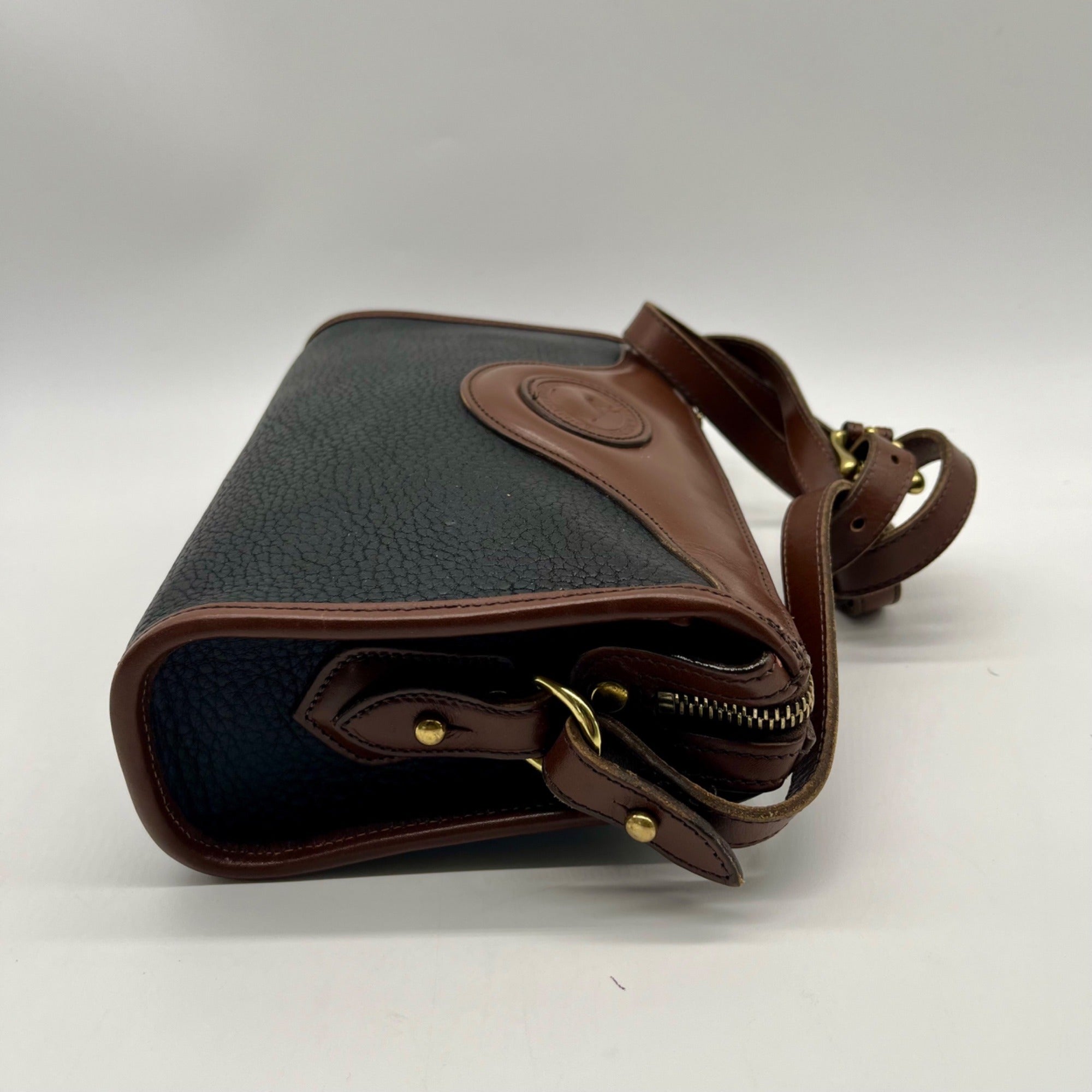 Dooney &amp; Bourke Vintage Black &amp; Brown Crossbody