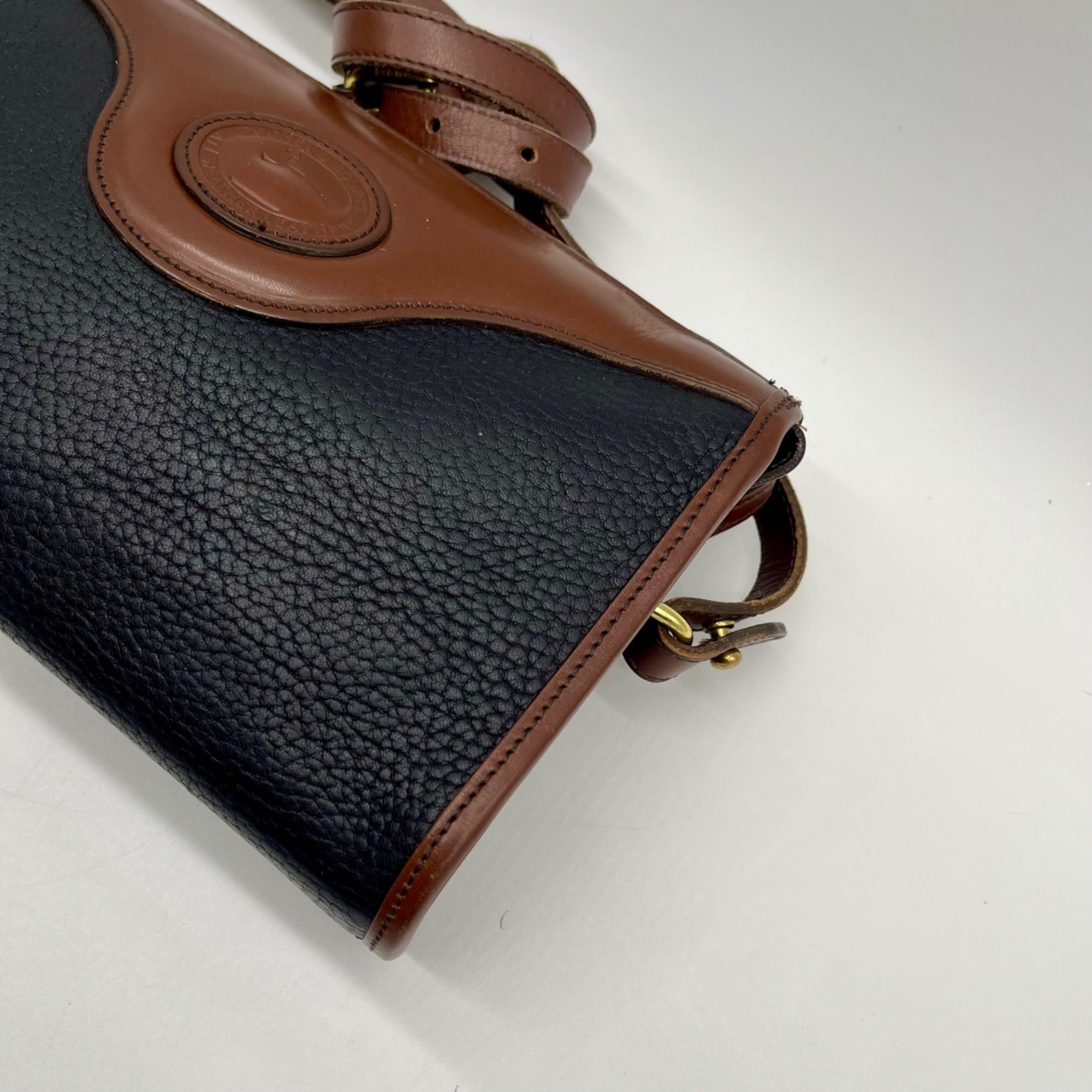 Dooney &amp; Bourke Vintage Black &amp; Brown Crossbody